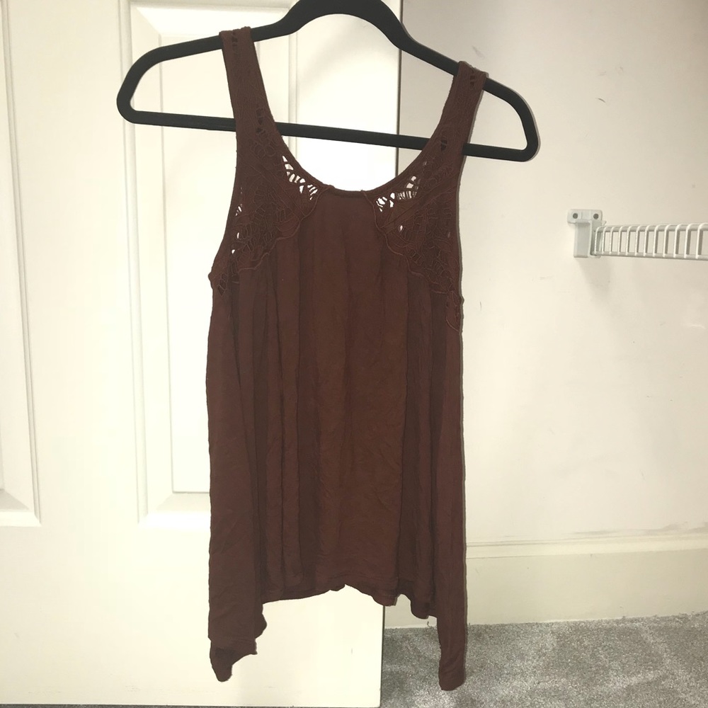 american eagle crocheted tank top
